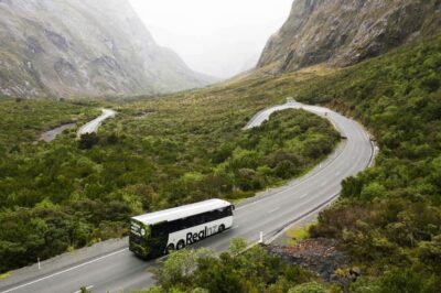 From Queenstown: Milford Sound Cruise and Coach Day Tour - Meeting at 88 Beach Street and settling in on the coach