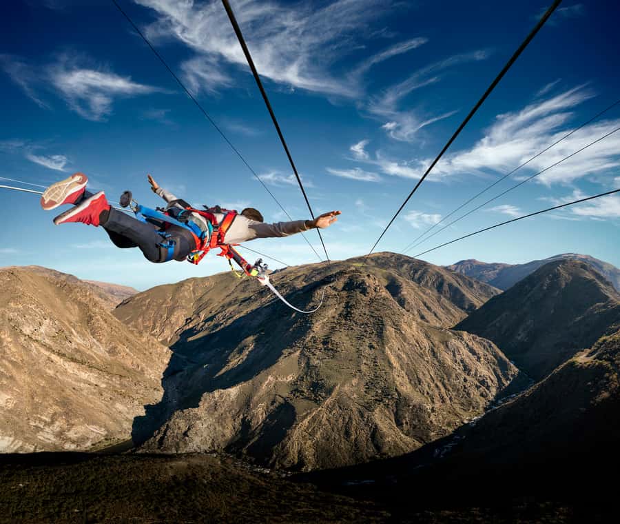 Queenstown: Nevis Catapult - World's Biggest! - The catapult flight: 150m across the valley at up to 100kph